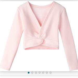 Toddler ballet sweater in light pink